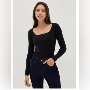 Knit Square Neck top